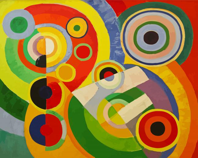 Rhythm Joie De Vivre By Robert Delaunay paint by number