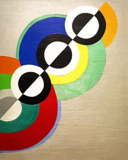 Rhythms Robert Delaunay paint by number