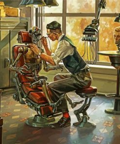 Robot Dentist paint by numbers