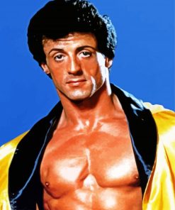 Rocky Balboa By Sylvester Stalon paint by numbers