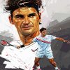 Roger Federer Player paint by number