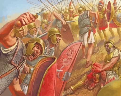 Roman Battle paint by numbers