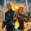 Rowan And Aelin Throne Of Glass paint by numbers
