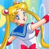 Sailor Moon Anime Girl paint numbers