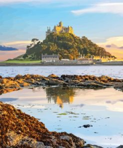 Saint Michael's Mount Cornwall paint by number