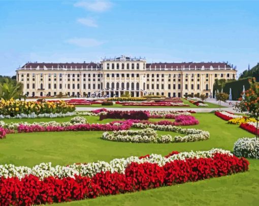 Schonbrunn Palace Wien paint by number