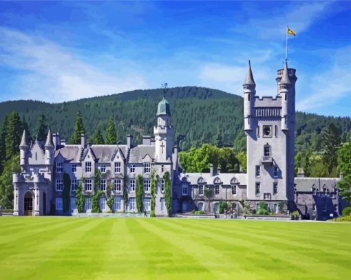Scotland Balmoral Castle paint by number