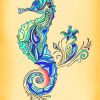Seahorse Art paint by numbers