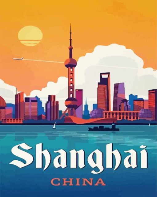 Shanghai Poster paint by number