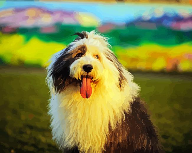 Sheepdog paint by number