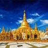 Shwedagon Pagoda Yangon paint by number
