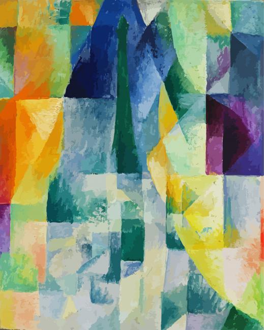 Simultaneous Windows Robert Delaunay paint by number