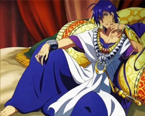 Sinbad Magi paint by numbers