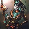 Skull Jester paint by number