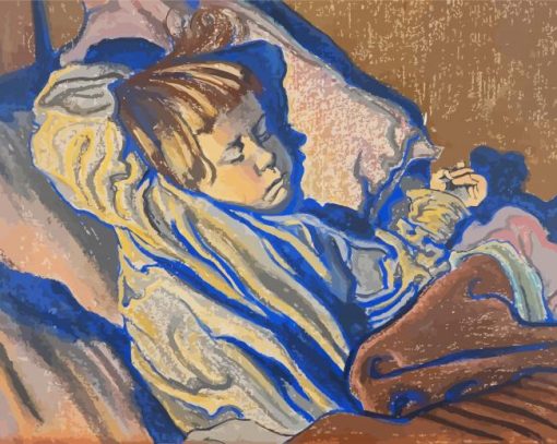 Sleeping Mietek By Wyspianski paint by number