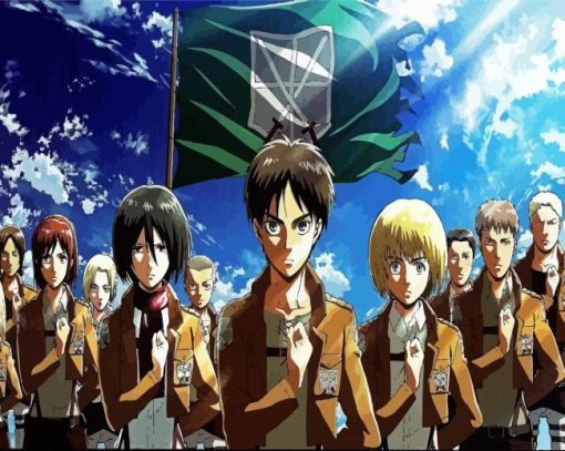 Snk Attack On Titan paint by number