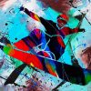 Snowboarder Art paint by number