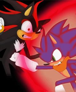 Sonic And Shadow paint by number