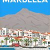 Spain Marbella Poster paint by numbers