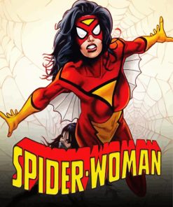 Spider Woman Poster paint by numbers