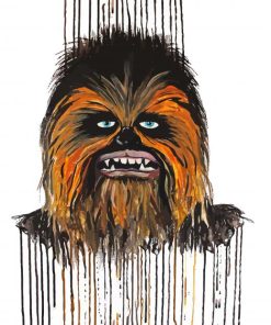 Splatter Chewbacca paint by numbers