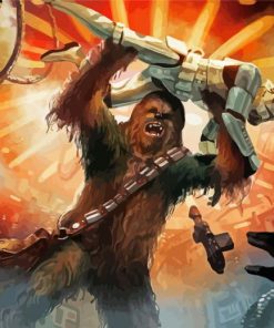 Star Wars Chewbacca And Stormtrooper paint by number