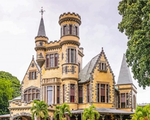 Stollmeyer's Castle Trinidad paint by number