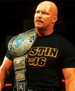 Stone Cold Steve Austin paint by numbers