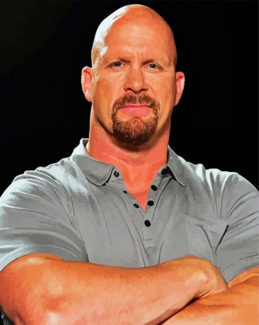 Stone Cold Steve Austin paint by numbers
