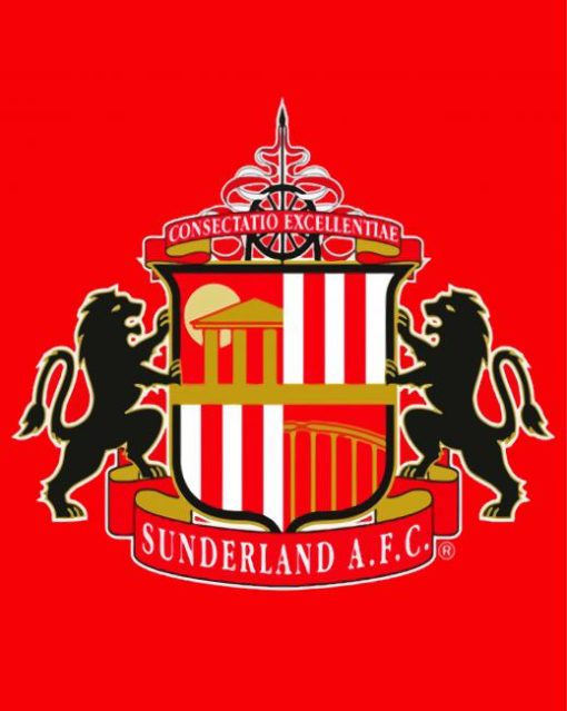 Sunderland AFC Logo paint by numbers