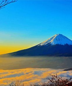 Sunrise At Mt Fuji paint by numbers