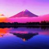 Sunset At Mt Fuji paint by number