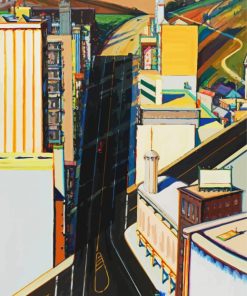 Sunset Streets By Thiebaud paint by numbers
