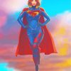 Supergirl Art paint by numbers