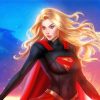 Supergirl Hero paint by numbers