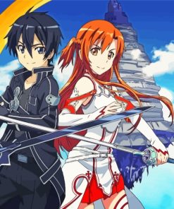 Sword Art Online Anime paint by numbers