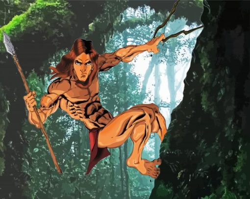 Tarzan Hero paint by numbers