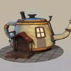 Teapot House paint by number