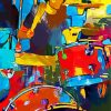 The Abstract Drummer paint by numbers