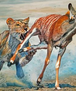 The Antelope Hunter paint by numbers