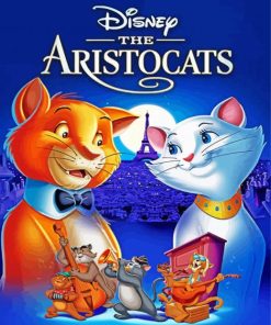 The Aristocats Animation Disney Characters paint by number