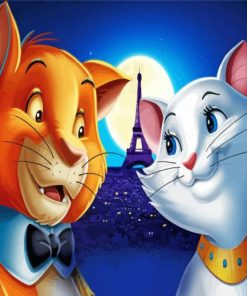 The Aristocats Animation Characters paint by numbers