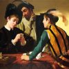 The Cardsharps Caravaggio paint by number