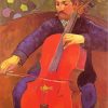 The Cellist Portrait Art paint by numbers