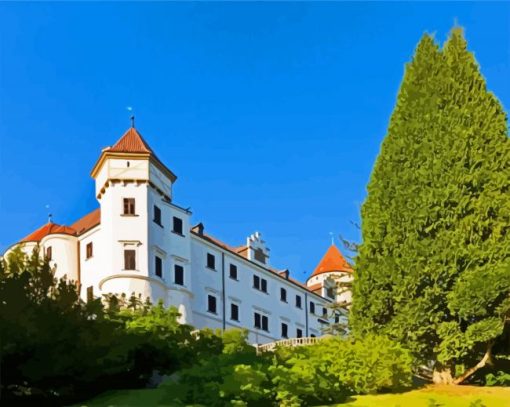 The Konopiste Castle Czech paint by number