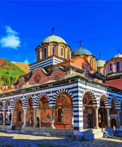 The Monastery Of Saint Ivan Of Rila Bulgaria paint by number