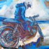 The Motorbike Driver Art paint by numbers