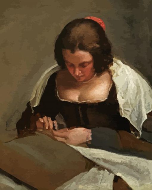 The Needlewoman Velazquez paint by number