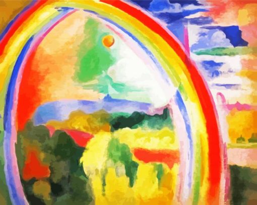 The Rainbow Robert Delaunay paint by number