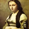 The Woman With A Pearl By Corot paint by number